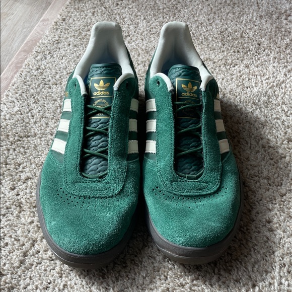 adidas Puig Dark Green/Ivory Gum Skateboard Shoes Sneakers Mens Size 10.5 - Picture 3 of 4